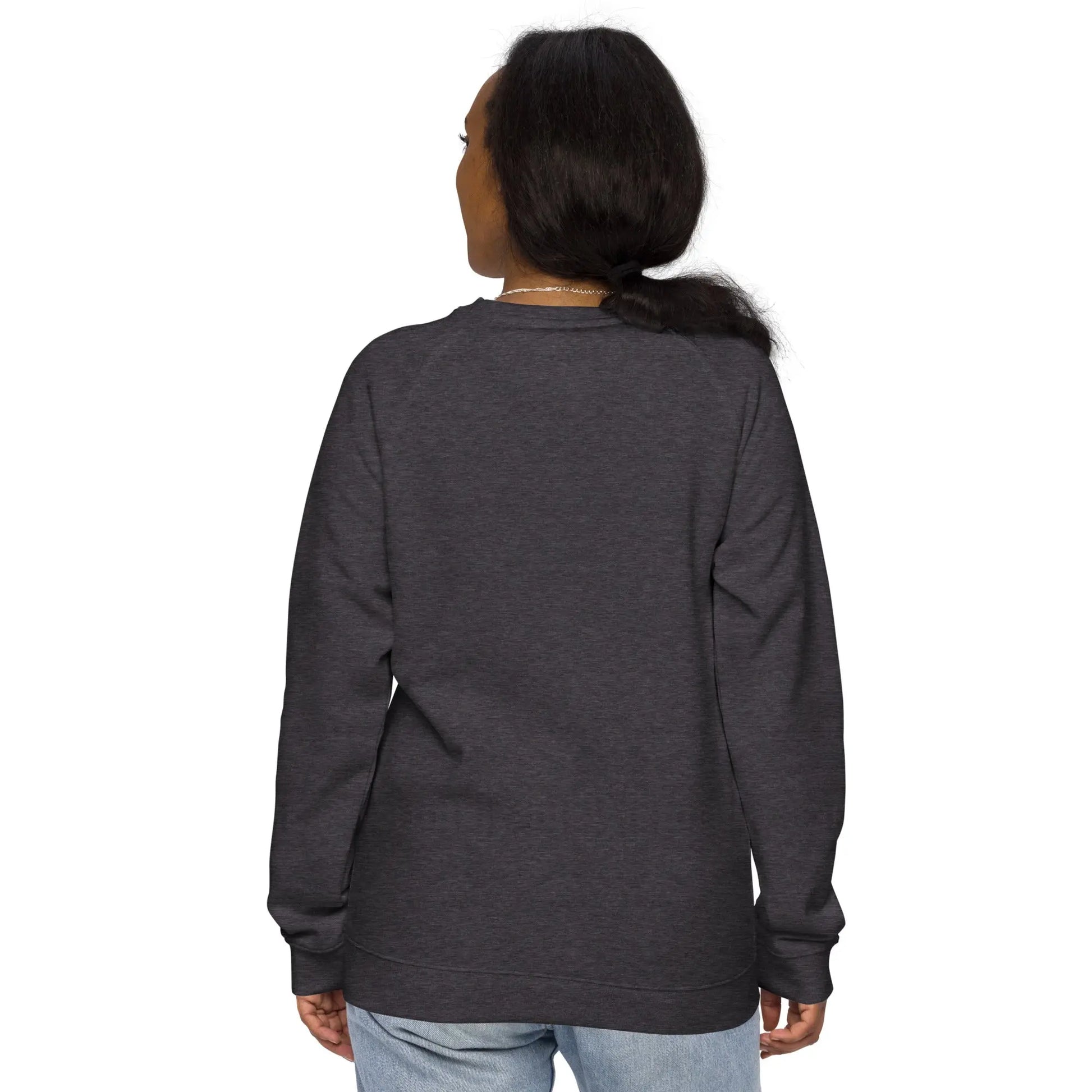 Unisex organic raglan sweatshirt - Image #8