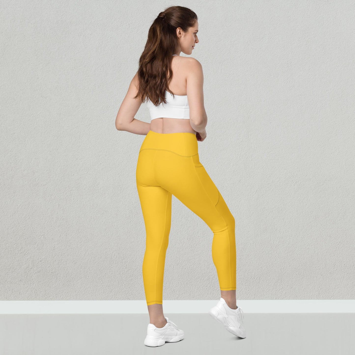 Yellow Leggings with pockets