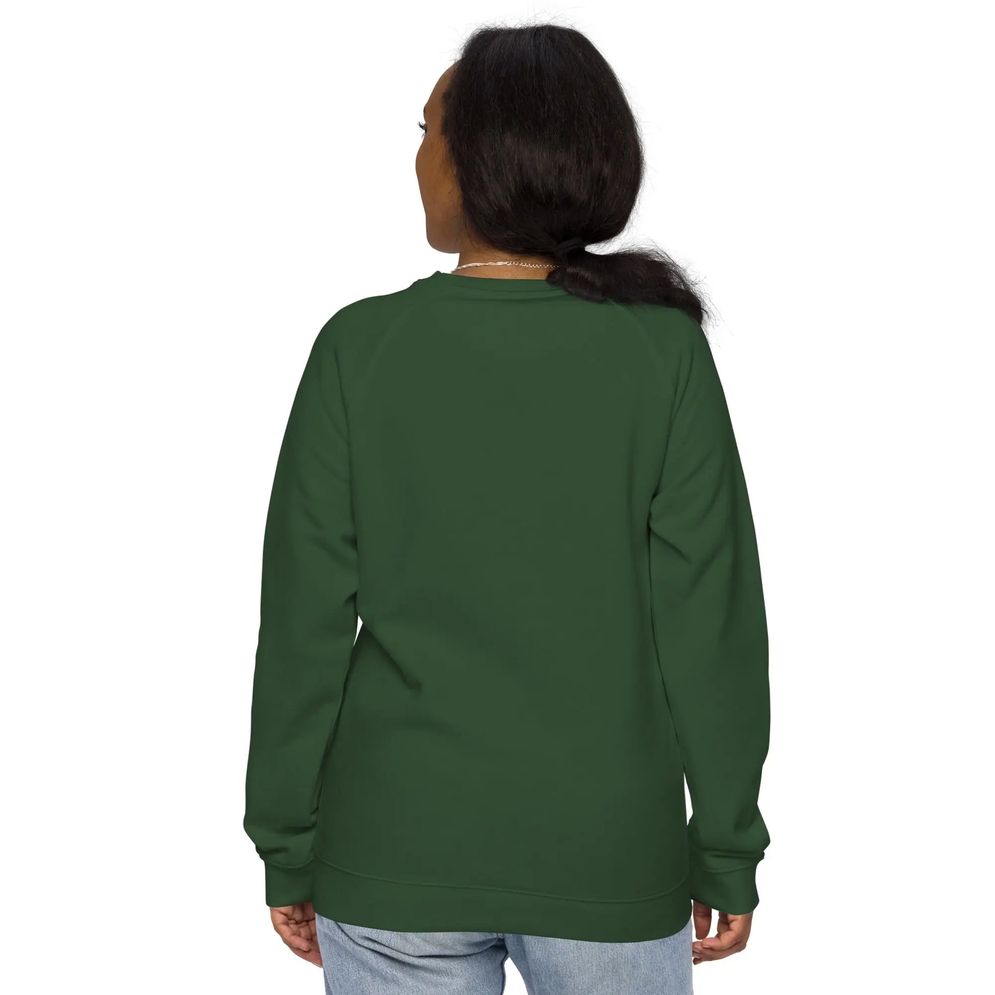 Unisex organic raglan sweatshirt - Image #11